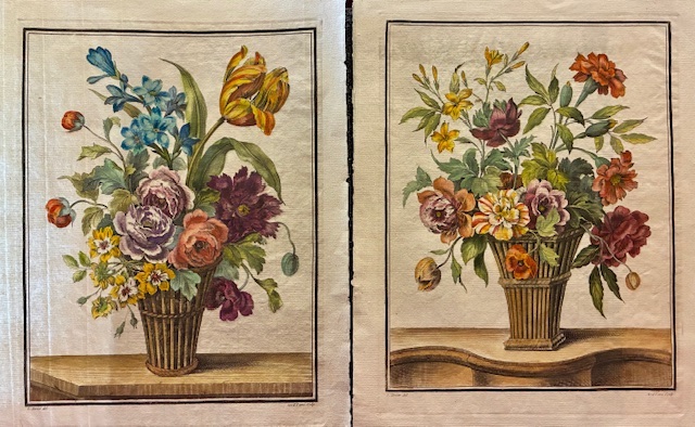 Tessier Louis (1719-1781) (A pair of floral bouquets) 1775 Parigi 